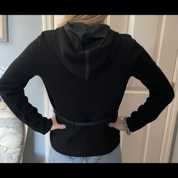 PRADA Women’s  Wool Zip Up Jacket with hoody size 44/medium - Picture 2 of 13